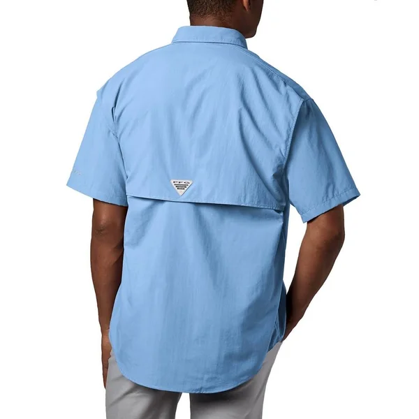 Columbia Men's PFG Bahama II Short Sleeve Shirt Sail Xs
