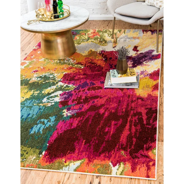 Unique Loom Estrella Apollo Multi 10& 6 x 16& 5 Area Rug