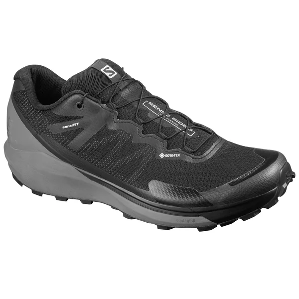 Salomon Men's Sense Ride 3 GTX Invisible Fit Shoe, Size: 10, Black