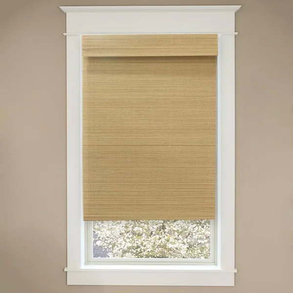 Home Decorators Collection Modern Farmhouse Cut-to-Size Natural Multi-Weave Cordless Light-filtering Bamboo Shade - 48 in. W x 7