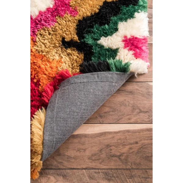 nuLOOM Carnival Abbey Shaggy Multi 4& x 6& Area Rug