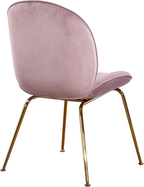 Meridian Furniture Paris Pink Velvet Dining Chair (Set of 2)