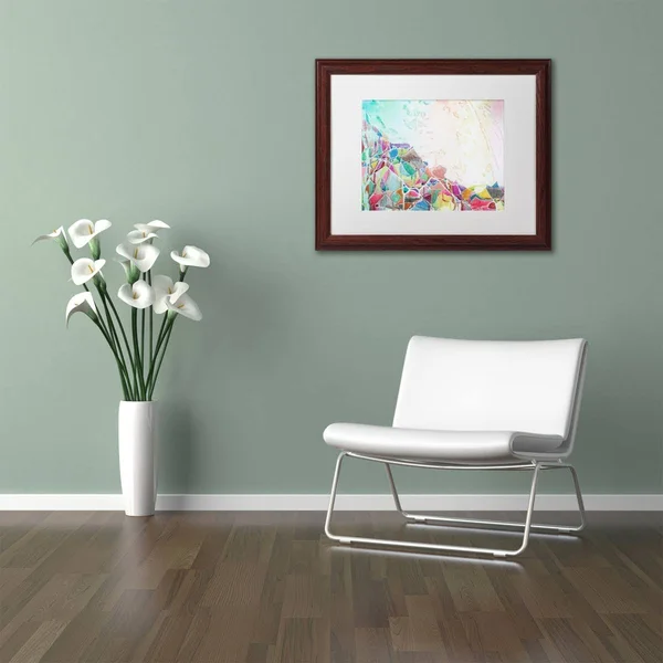 Trademark Art &Popocatepetl II& by Lauren Moss Framed Painting Print Size: 11x22 H x 14x22 W x 0.5x22 D, Matte Color: White