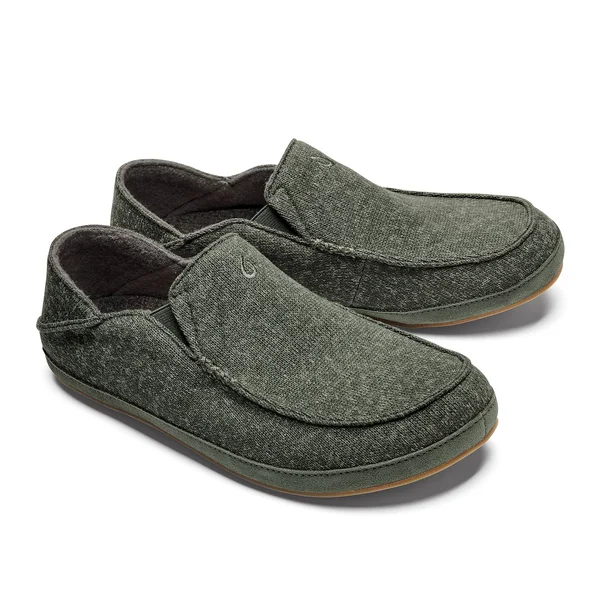 Olukai Moloa Hulu Men's Slippers Deep Olive, Dusty Olive - 7