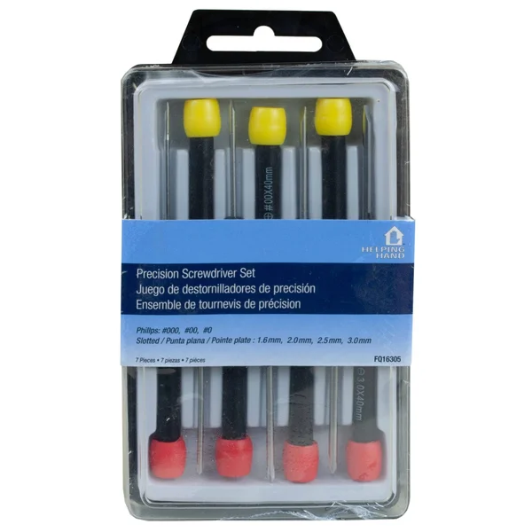 Home Center Helping Hand 7 Pc Screwdriver Set - Precision