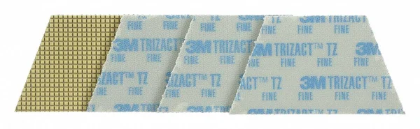 3M 86020 Polishing Pad, Blue, Shape Trapezoid, PK4, Size: 5