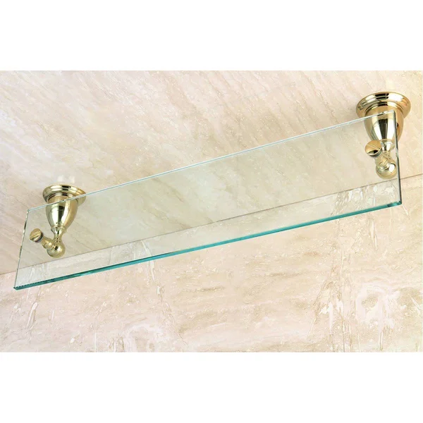 Kingston Brass BA1759SN Heritage Satin Nickel Glass Shelf