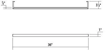 Sonneman 2812.03-3 Thin-Line 3& Two-Sided LED Wall Bar in Satin White
