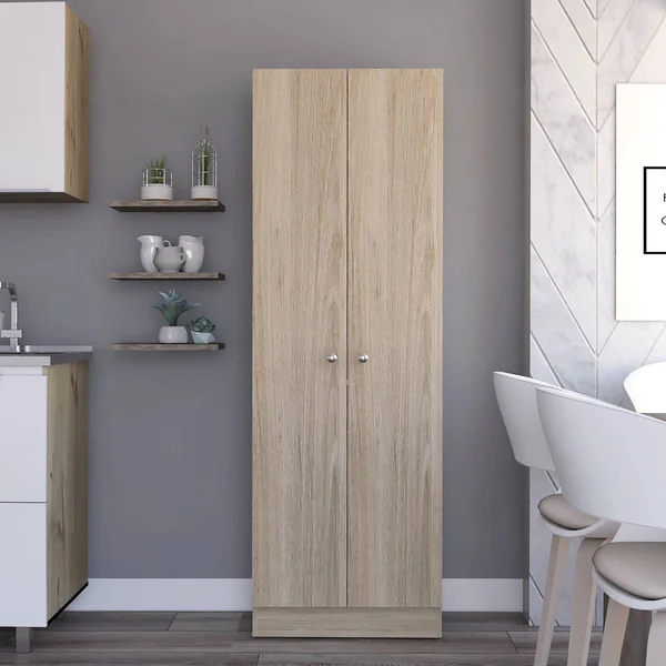 RST Brands Lindon Pantry Storage Cabinet in Oak - Brown