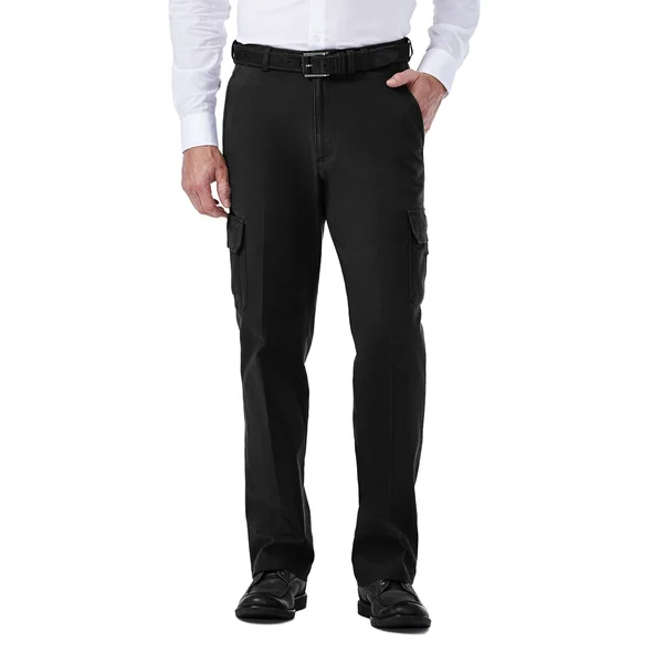 Haggar Stretch Comfort Cargo Pant Black