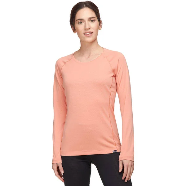 Patagonia Capilene Midweight Crew Top - Women's Mellow Melon/Dark Mellow Melon X-Dye, XXS