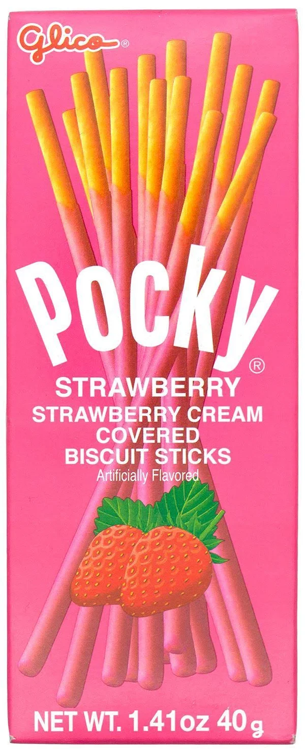 Pocky Cream Covered Biscuit Sticks Chocolate, 1.41 Oz-20 Count