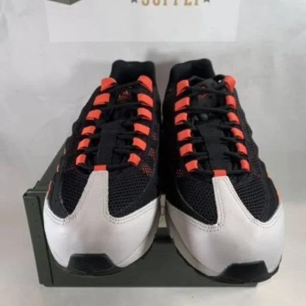 Nike Air Max 95 Shoes Black/Vast Grey/Team Orange Size 12