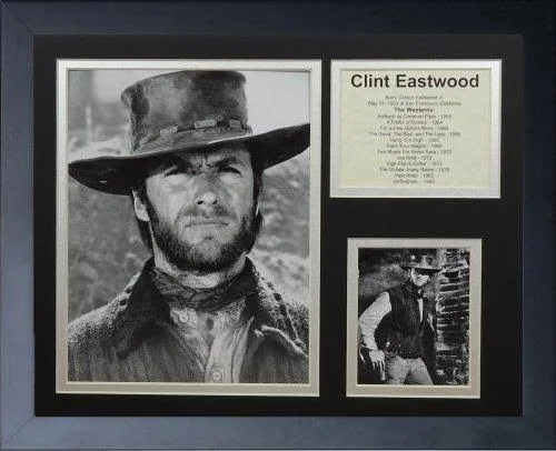 Legends Never Die Clint Eastwood Framed Photo Collage, 11