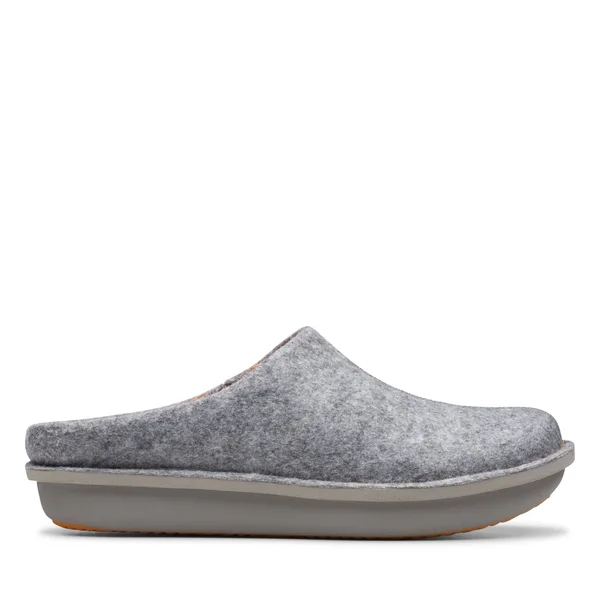 Clarks Women's Step Flow Clog, Size: 7, Grey Felt