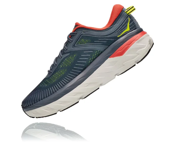 Hoka One One Men's Bondi (Wide) 7 Turbulence-Chili, 7.5
