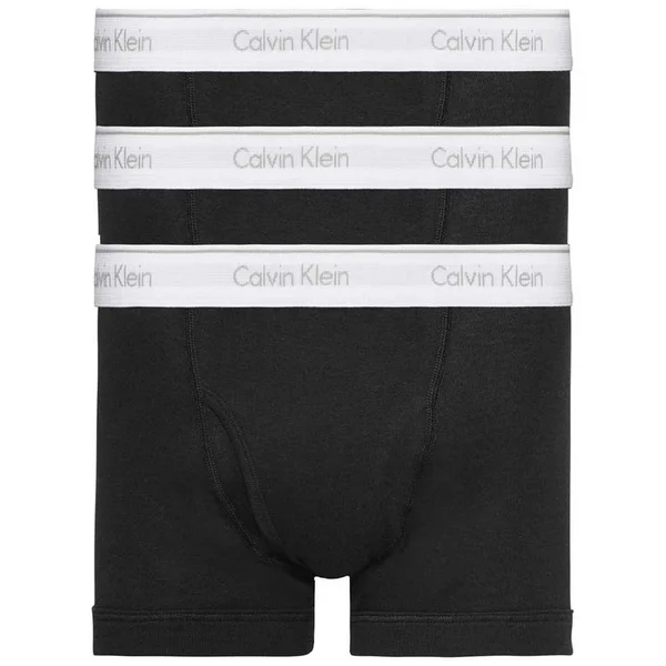 Calvin Klein 3 Pack Cotton Trunks - Black - Boxers