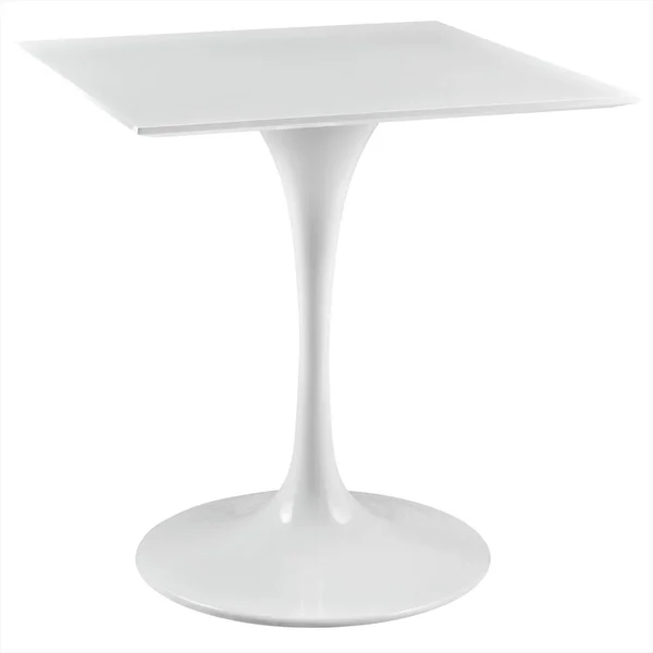 Modway Lippa 28x22 Square Wood Top Dining Table - White