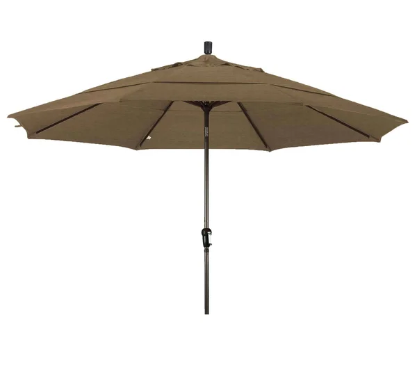 California Umbrella 11 ft. Aluminum Auto Tilt Patio Umbrella - Green