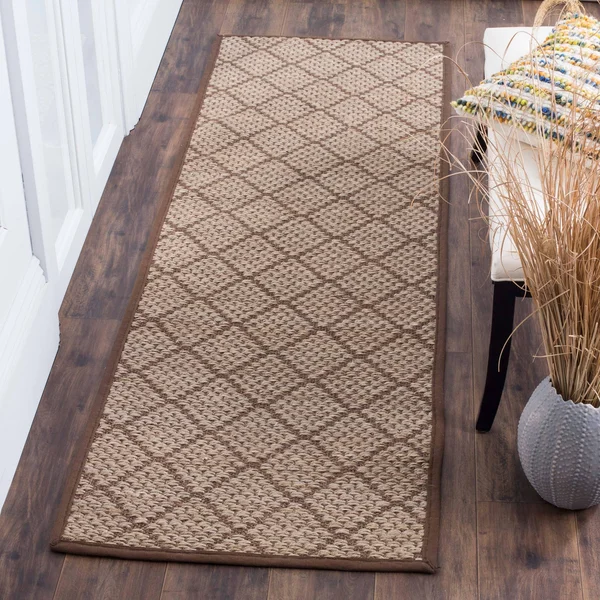 Safavieh Natural Fiber Natural & Brown 8& x 10& Rug