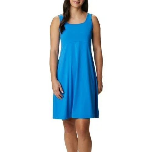 Columbia Womens PFG Freezer III Solid Dress - Blue - Large