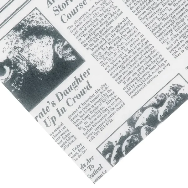 American Metalcraft PPRN1100 Deli Sandwich Wrap Paper - Newspaper Print - 1000/Pack