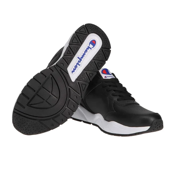 Champion Men's Shoes 93Eighteen Classic Lace Up Casual Running Walking Sneaker - Black or White (Black - 12)