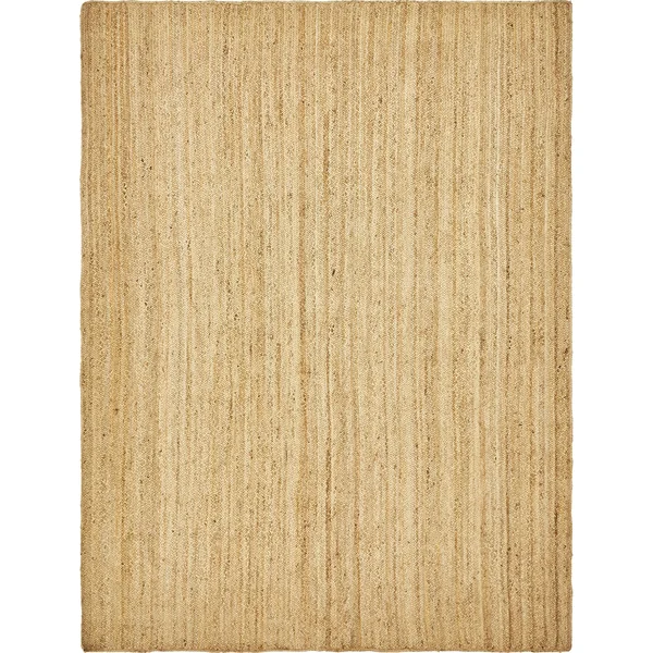 Unique Loom Dhaka Braided Jute Area Rug (9& x 12& - Natural)