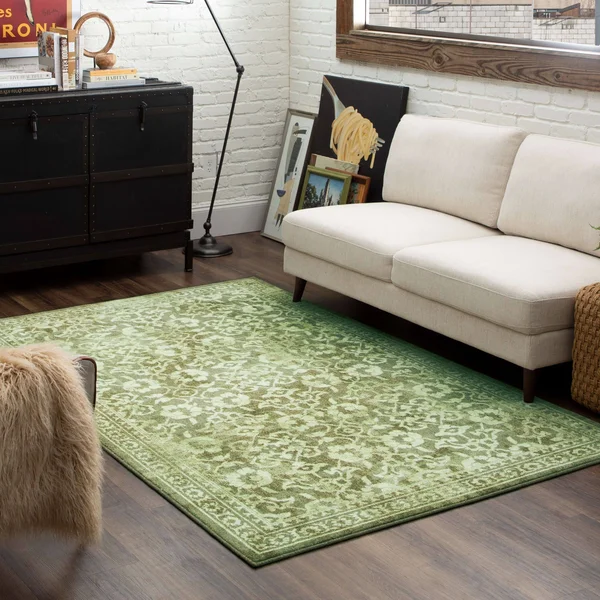 Mohawk Home Prismatic EverStrand Kimora Light Blue Rug - Brown, 2x8 ft