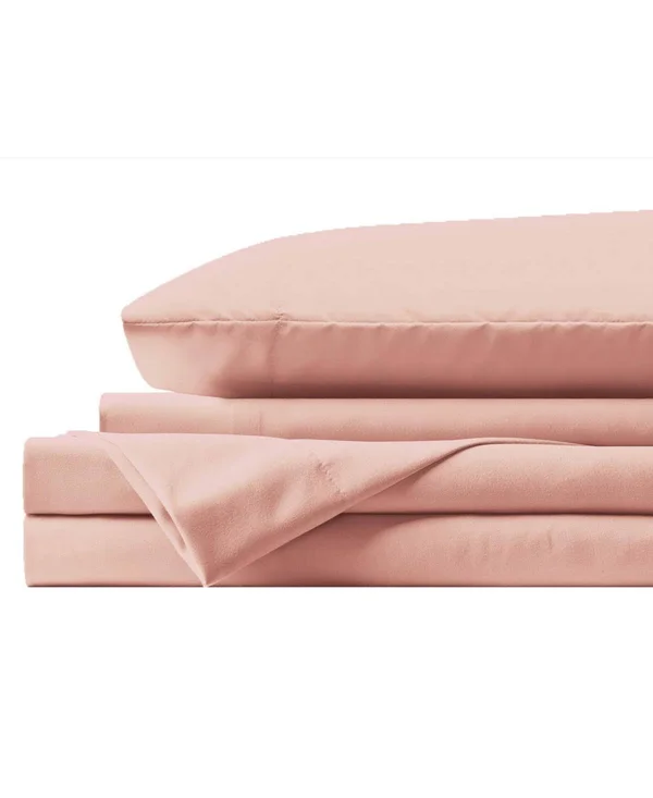 Lanwood Microfiber Sheet Set - King, Light Gray with POLYGIENE
