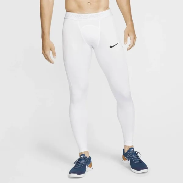 Nike Men's Pro Tights, 2XLT, White