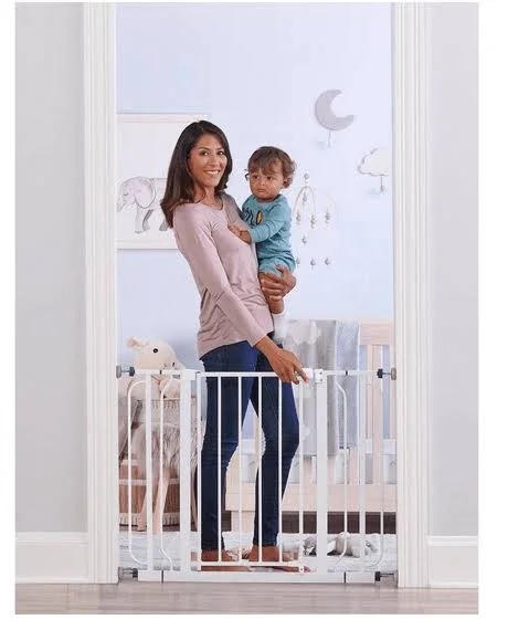 Regalo 30 inch Wall Safe Extra Wide Baby Safety Gate - White