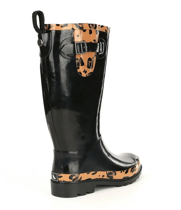 Sakroots Rhythm Rainboot 10 Women's Black-White