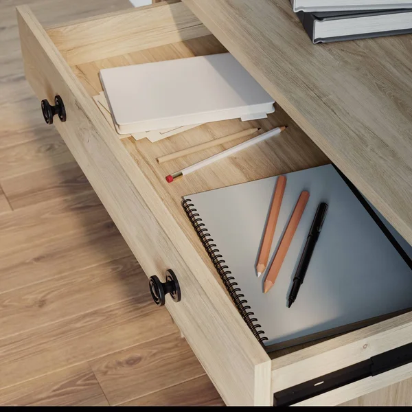 Sauder Hammond Library Base - Chalk Oak