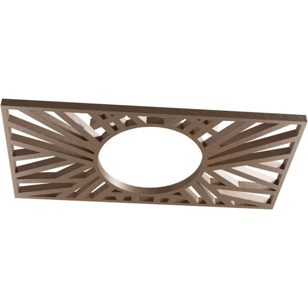 Ekena Millwork CMPP26X13HOAPG 26x22W x 13x22H x 9 5/8x22ID x 3/4x22P Hoover Architectural Grade PVC Pierced Ceiling Medallion - A
