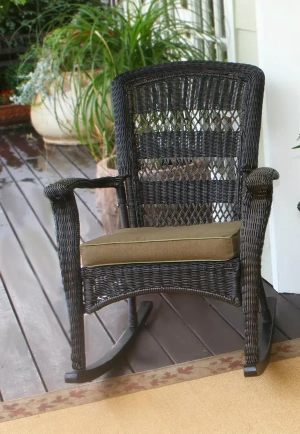 Tortuga Outdoor PSR2-P Portside Plantation Rocker Set - Dark Roast