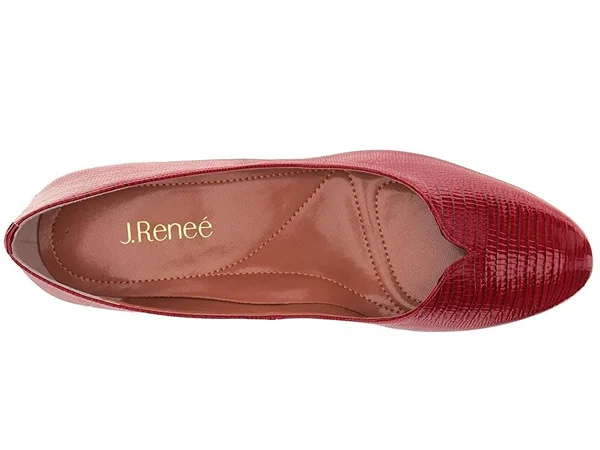 Women's J. Renee Bambalina Low Block Heel Pump - Size: 9, Red