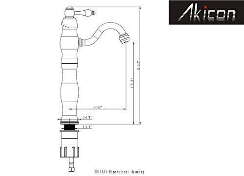 Copper Bathroom Vessel Sink Faucet, Single Handle One Hole Commercial Basin Mix