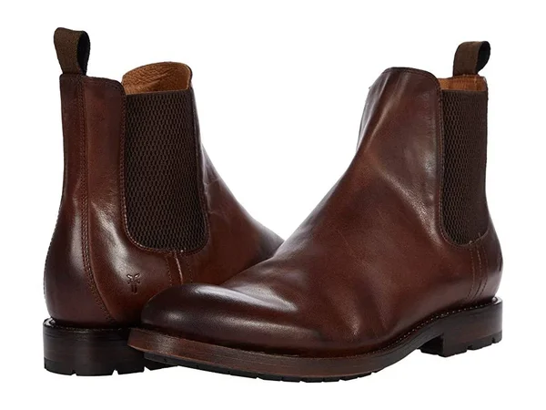 Frye Bowery Chelsea Boots in Cognac, Men's Size 13