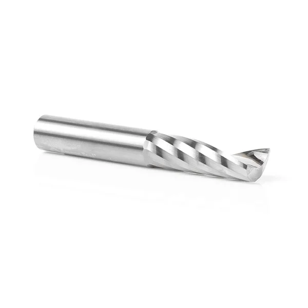 Amana Tool 51489 Solid Carbide CNC Spiral &O& Single Flute - Aluminum Cutting 1/2 Dia x 1-5/8 x 1/2 Shank x 3-1/2 inch Long Up-Cu