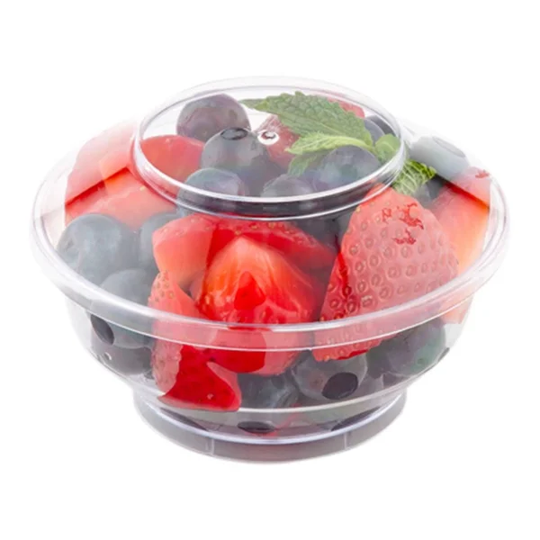 Deli Cup with Lid, Deli Container and Lid, Retail Cup - Clear - 4 Ounce - Plastic - Disposable - 100ct Box - Restaurantware