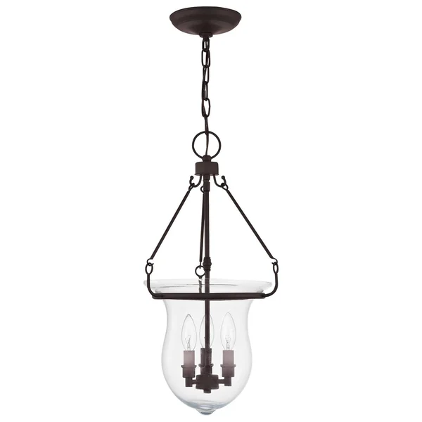 Livex Lighting 50296-91 Canterbury 3-Light Pendant - Brushed Nickel