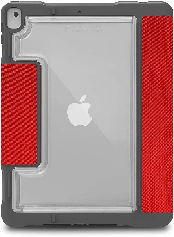 STM - Dux Plus Duo Folio Case for Apple iPad 10.2x22 (7th Gen) - Red