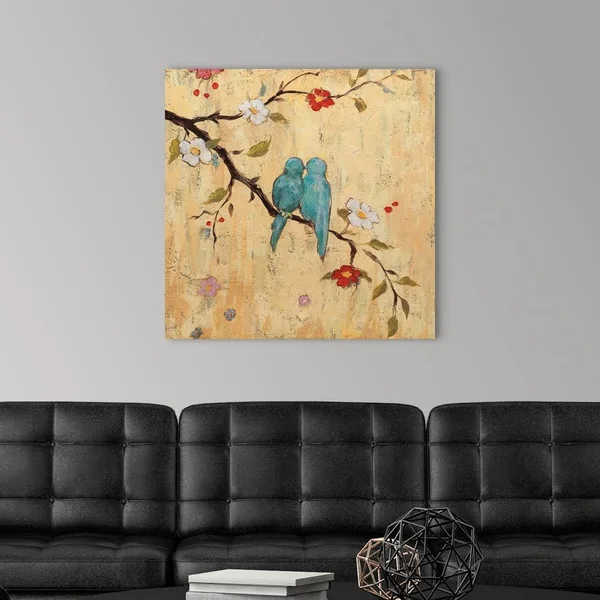 Love Birds II, Canvas Wall Art, 30x30, Great Big Canvas