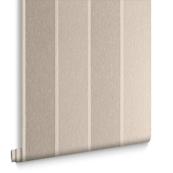 Graham & Brown Baroque Bead Stripe Champagne Wallpaper