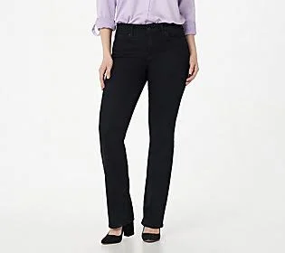 Nydj Marilyn Straight Jeans in Cool Embrace -Nautilus - Size Plus Petite 20, Nautilus