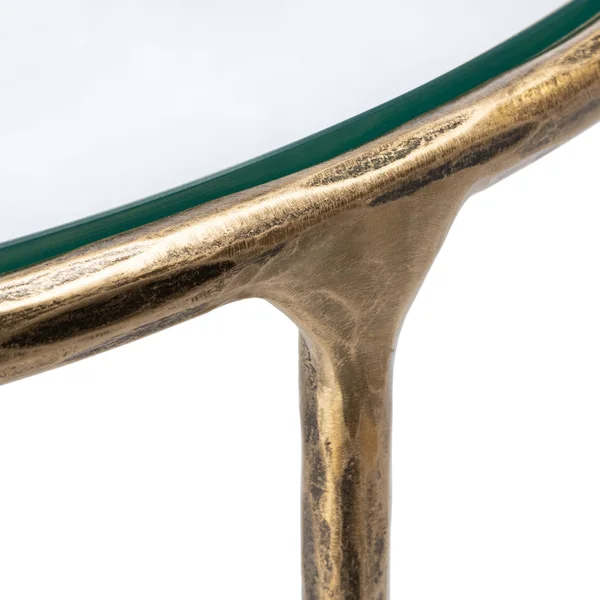 Safavieh Jessa Forged Metal Console Table Brass, 36x22 x 18x22 x 30x22