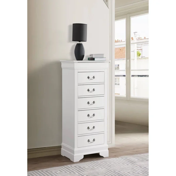 Glory Furniture Louis Phillipe G3190-LC Lingerie Chest, White