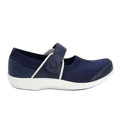 Traq by Alegria Women's Qutie Shoe Navy 36