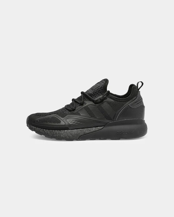 Adidas Men's ZX 2K Boost Black/Black/Shock Pink